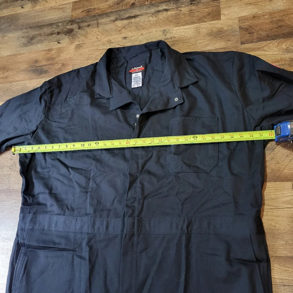Bulwark FR Men's Navy Flame Resistant 9 Oz Twill Cotton Coveralls Size 58 Long - Picture 6 of 9